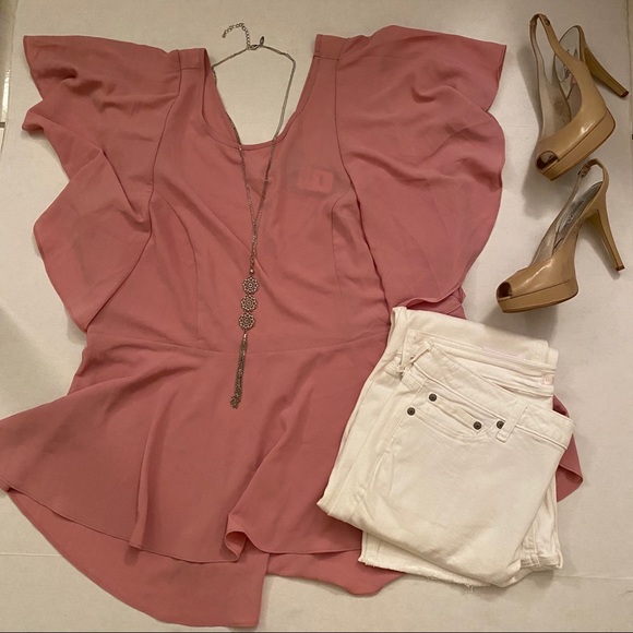 City Chic Tops - SALE💕City Chic | Pink  “romantic mood” Sugar Top